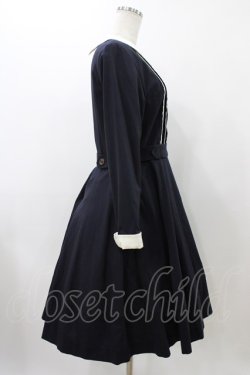 画像3: Jane Marple / ビンテージポプリンのドミトリードレス  ネイビー H-25-11-19-1014-JM-OP-KB-ZH