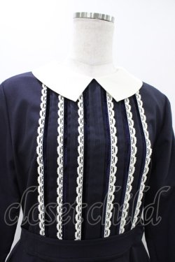 画像4: Jane Marple / ビンテージポプリンのドミトリードレス  ネイビー H-25-11-19-1014-JM-OP-KB-ZH