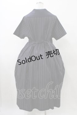 画像2: Jane Marple Dans Le Salon / ミニセーラーカラーのストライプワンピース  ネイビー H-25-11-19-1015-JM-OP-KB-ZH