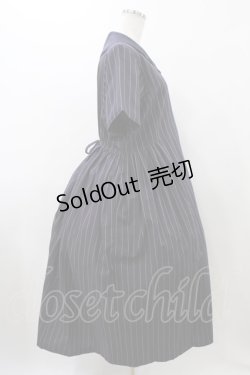 画像3: Jane Marple Dans Le Salon / ミニセーラーカラーのストライプワンピース  ネイビー H-25-11-19-1015-JM-OP-KB-ZH