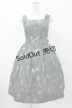 画像1: MILK / ラビリンスKeyジャンスカ  ダークグリーン H-25-11-19-1016-ML-OP-KB-ZH