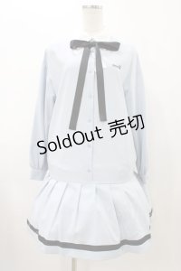 MILK / Ribbon Tieワンピース  サックス H-25-11-19-1020-ML-OP-KB-ZH