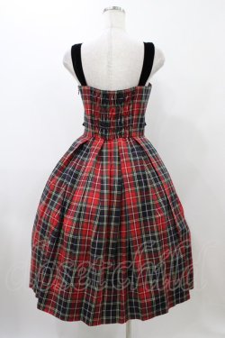 画像2: Jane Marple / タータンチェックリボンドレス  レッド H-25-11-19-1022-JM-OP-KB-ZH