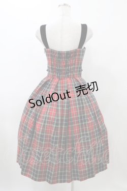 画像2: Jane Marple / タータンチェックリボンドレス  レッド H-25-11-19-1022-JM-OP-KB-ZH