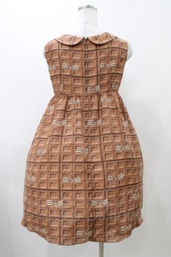 画像2: Emily Temple cute / 板チョコスリーブレスワンピース  ブラウン H-25-11-19-1023-ET-OP-KB-ZH