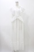 merry jenny / シアーフリルワンピース  オフホワイト H-25-11-19-1025-LO-OP-KB-ZT1201H