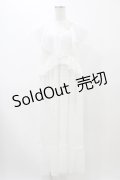 merry jenny / シアーフリルワンピース  オフホワイト H-25-11-19-1025-LO-OP-KB-ZT1201H