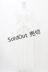 merry jenny / シアーフリルワンピース  オフホワイト H-25-11-19-1025-LO-OP-KB-ZT1201H