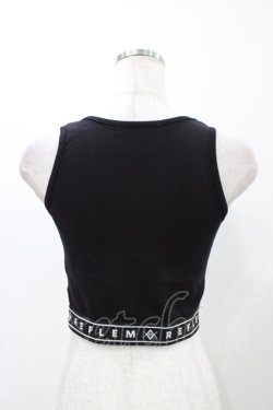 画像2: REFLEM / メッシュTEE＆ロゴリブタンクトップSET  ブラック H-25-11-19-1026-PU-TO-KB-ZH