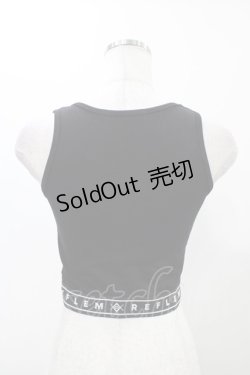 画像2: 【SALE】REFLEM / メッシュTEE＆ロゴリブタンクトップSET  ブラック H-25-11-19-1027-PU-TO-KB-ZT369