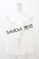 Emily Temple cute / ドビードットオーバーブラウス  オフホワイト H-25-11-19-1028-ET-BL-KB-ZH