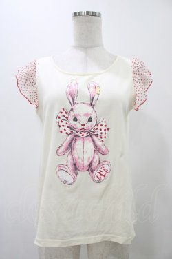 画像1: Emily Temple cute / Bunnyフリルカットソー  オフ H-25-11-19-1029-ET-TO-KB-ZH