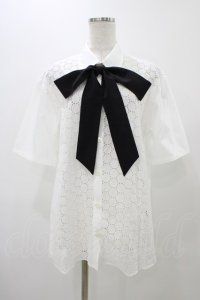 MILKBOY / LACY SHIRTS  ホワイト H-25-11-19-1032-MB-BL-KB-ZT483