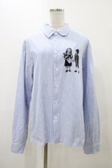 MILKBOY / ヘンゼルAndグレーテルシャツ  ストライプ(サックス) H-25-11-19-1033-MB-BL-KB-ZH