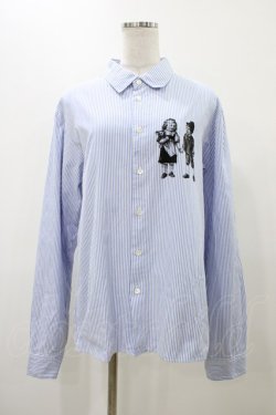 画像1: MILKBOY / ヘンゼルAndグレーテルシャツ  ストライプ(サックス) H-25-11-19-1033-MB-BL-KB-ZH