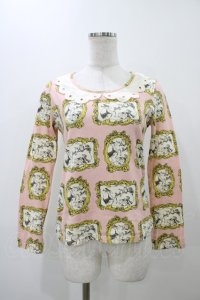 Emily Temple cute / フェアリーテイルフレームカットソー  ピンク H-25-11-19-1034-ET-TO-KB-ZH