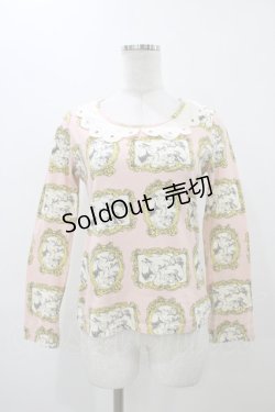 画像1: Emily Temple cute / フェアリーテイルフレームカットソー  ピンク H-25-11-19-1034-ET-TO-KB-ZH