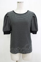 axes femme / 2WAYボーダーリブプルオーバー Free ブラック H-25-11-19-056-AX-TO-NS-ZH