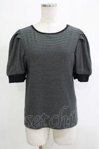 axes femme / 2WAYボーダーリブプルオーバー Free ブラック H-25-11-19-056-AX-TO-NS-ZH