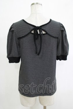 画像3: axes femme / 2WAYボーダーリブプルオーバー Free ブラック H-25-11-19-056-AX-TO-NS-ZH