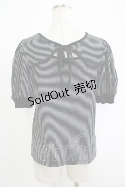 画像3: axes femme / 2WAYボーダーリブプルオーバー Free ブラック H-25-11-19-056-AX-TO-NS-ZH