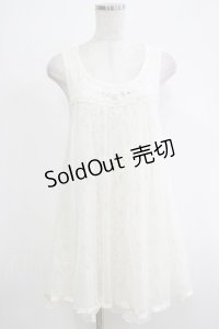 axes femme / レースチュールワンピース M オフ H-25-11-19-058-AX-TO-NS-ZH