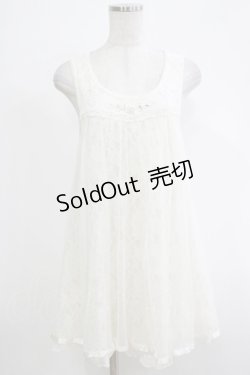 画像1: axes femme / レースチュールワンピース M オフ H-25-11-19-058-AX-TO-NS-ZH