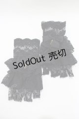 Kurumi Collaboration / レースグローブ  ブラック H-25-11-19-065-GO-ZA-NS-ZH