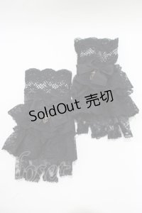 Kurumi Collaboration / レースグローブ  ブラック H-25-11-19-065-GO-ZA-NS-ZH