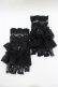 画像1: Kurumi Collaboration / レースグローブ  ブラック H-25-11-19-065-GO-ZA-NS-ZH (1)