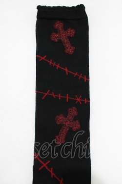 画像2: Chalmiere / ツギハギクロスオーバーニー  ブラック/ホワイト H-25-11-19-071-PU-ZA-NS-ZH