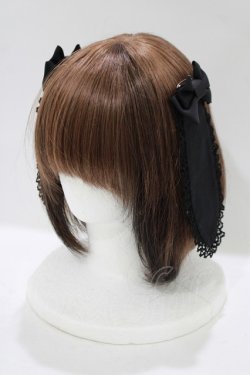 画像1: BABY,THE STARS SHINE BRIGHT / うさくみゃちゃんのLovely Cafe うさみみコーム  ブラック H-25-11-19-074-BA-AC-NS-ZH