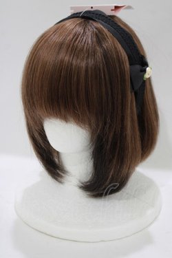 画像1: m petit by misako / NINA'sコラボ AM*NIフラワーカチューシャ  ブラック H-25-11-19-077-LO-AC-NS-ZH