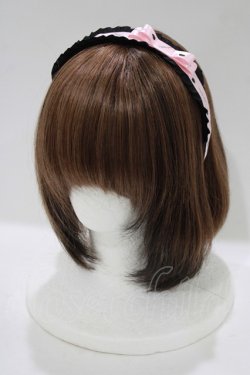 画像1: RoseMarie seoir / princess ribbon headband  ピンク H-25-11-19-078-LO-AC-NS-ZH