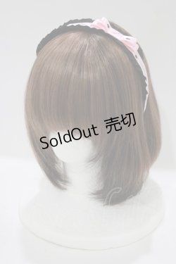画像1: RoseMarie seoir / princess ribbon headband  ピンク H-25-11-19-078-LO-AC-NS-ZH