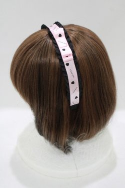 画像2: RoseMarie seoir / princess ribbon headband  ピンク H-25-11-19-078-LO-AC-NS-ZH