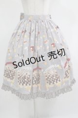 metamorphose / Nostalgic chessboardスカート Free グレー H-25-11-19-006-ME-SK-NS-ZH