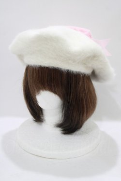 画像1: RoseMarie seoir / puff beret  オフ/Hello Kitty H-25-11-19-080-LO-AC-NS-ZH