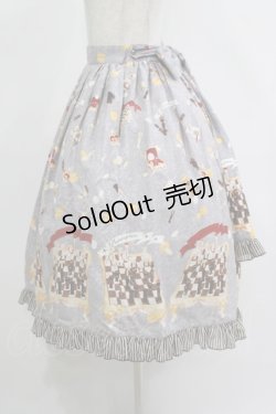 画像2: metamorphose / Nostalgic chessboardスカート Free グレー H-25-11-19-006-ME-SK-NS-ZH