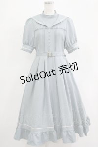 Kurumi Collaboration / マリンアカデミアワンピース M サックス H-25-11-19-011-GO-OP-NS-ZH