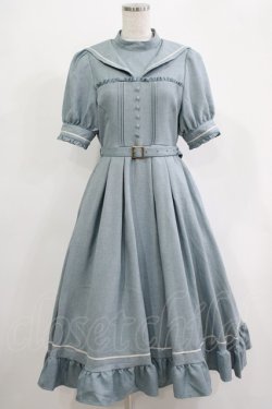 画像1: Kurumi Collaboration / マリンアカデミアワンピース M サックス H-25-11-19-011-GO-OP-NS-ZH