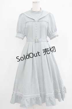 画像1: Kurumi Collaboration / マリンアカデミアワンピース M サックス H-25-11-19-011-GO-OP-NS-ZH