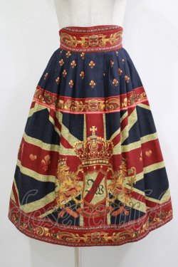 画像1: Innocent World / ユニオンジャックスカート M ネイビー H-25-11-19-013-IW-SK-NS-ZH