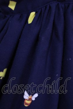 画像6: Innocent World / キノコの森の時計うさぎコルセットジャンパースカート M ネイビー H-25-11-19-001-IW-OP-NS-ZH