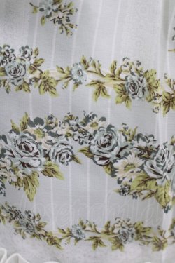 画像4: axes femme / ローズ&ストライププリントスカート M サックス H-25-11-19-016-AX-SK-NS-ZH