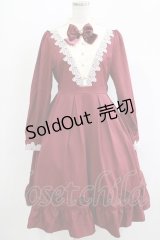 Amavel / Secret Rose Gardenワンピース Free ボルドー H-25-11-19-002-CA-OP-NS-ZH