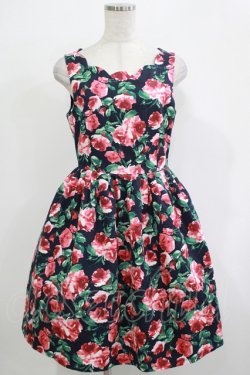 画像1: an another angelus / スカラップジャンパースカート Free ネイビー H-25-11-19-018-CA-OP-NS-ZH