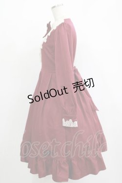 画像2: Amavel / Secret Rose Gardenワンピース Free ボルドー H-25-11-19-002-CA-OP-NS-ZH