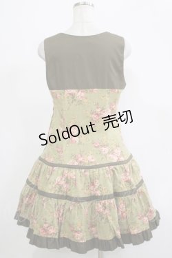 画像3: Heart E / 花柄切替ジャンパースカート Free グリーン H-25-11-19-022-LO-OP-NS-ZH