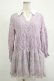 画像1: axes femme / 総レースティアードチュニック M ラベンダー H-25-11-19-023-AX-OP-NS-ZH (1)